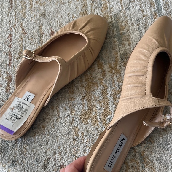 Steve Madden Beige Mules with Strap - Picture 8 of 9
